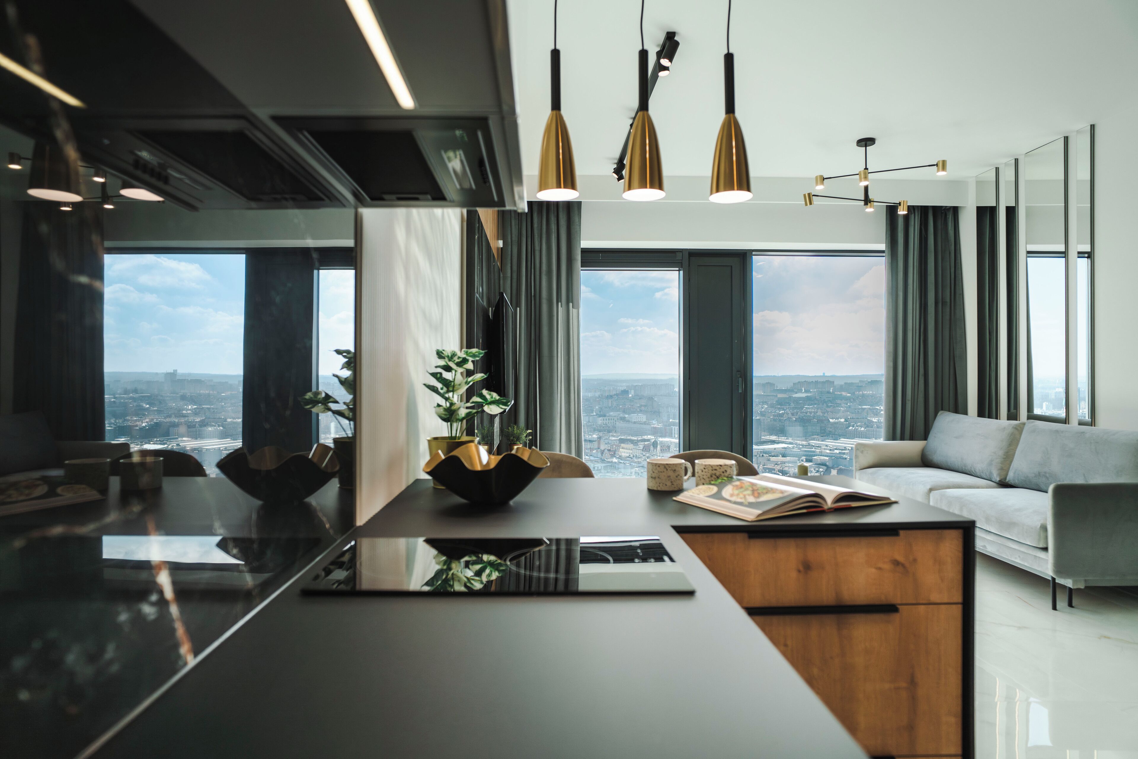 Luxury Studio, City View, 25th floor | Yksilöllisesti sisustettu, yksilöllisesti kalustettu