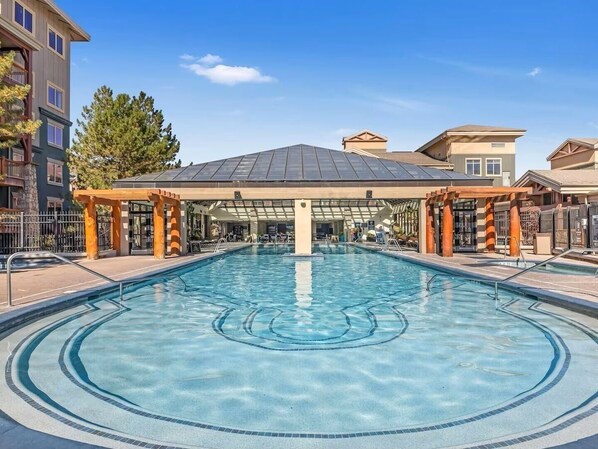 Indoor pool, outdoor pool