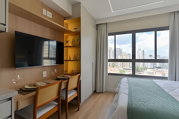 Apartment | Hypo-allergenic bedding, individually decorated, individually furnished - Prime Smart Santa Cruz (São Paulo)