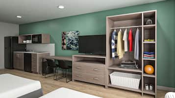 Suite, 2 Queen Beds, Non Smoking | Desk, free WiFi, bed sheets