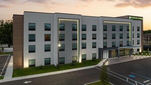 A modern building with a flat roof, multiple windows, and a sign reading 'Wyndham Garden.' - Wyndham Garden Tampa Fairgrounds/Casino (Tampa)