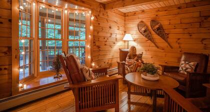 Log Cabin+ 5 Min to Ski Okemo! + Hot Tub!