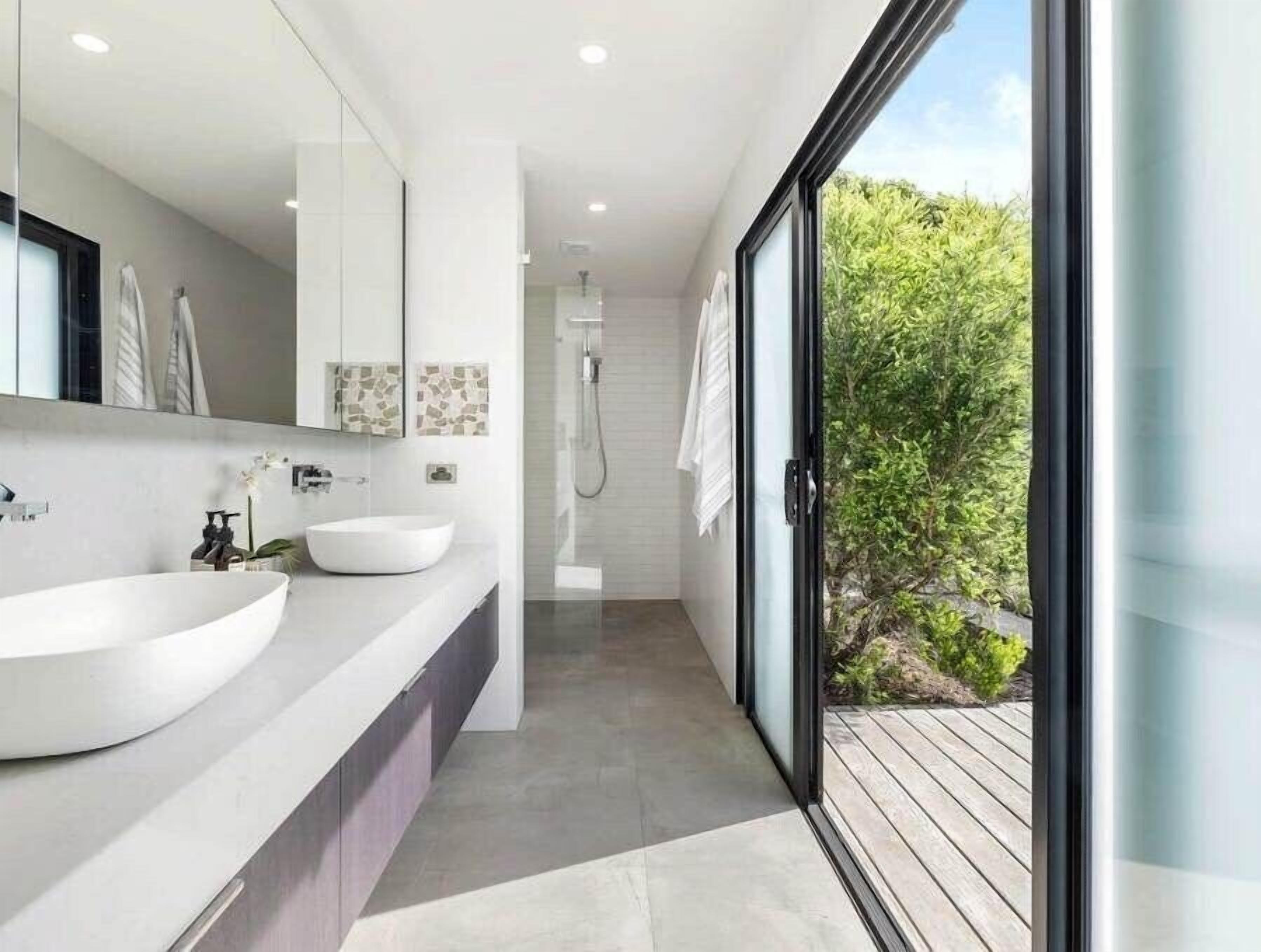 Shower, hair dryer