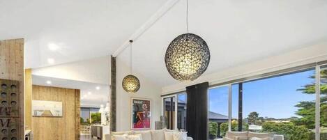 TV, fireplace, offices