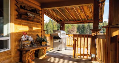 Ranch house on 9 private acres that borders State forest