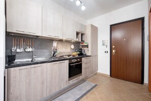 Fridge, oven, stovetop, dishwasher