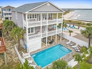 Pool - On the Rocks by Brunswick Vacation Rentals: 4BR OIB Retreat w/ Pool & Views (Ocean Isle Beach)