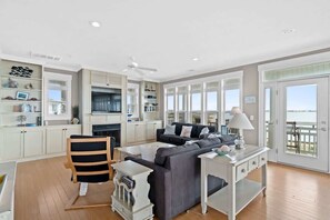 TV - On the Rocks by Brunswick Vacation Rentals: 4BR OIB Retreat w/ Pool & Views (Ocean Isle Beach)