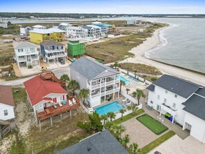 Exterior - On the Rocks by Brunswick Vacation Rentals: 4BR OIB Retreat w/ Pool & Views (Ocean Isle Beach)