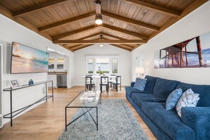 Living area - Duplex home only 1 home from the Sand in W. NPB (Newport Beach)