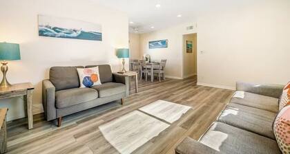 Charming Home Just Steps from the Beach – 2-Bedroom, Private Back Patio, & Free WiFi