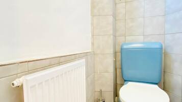 Een douche, een haardroger, handdoeken