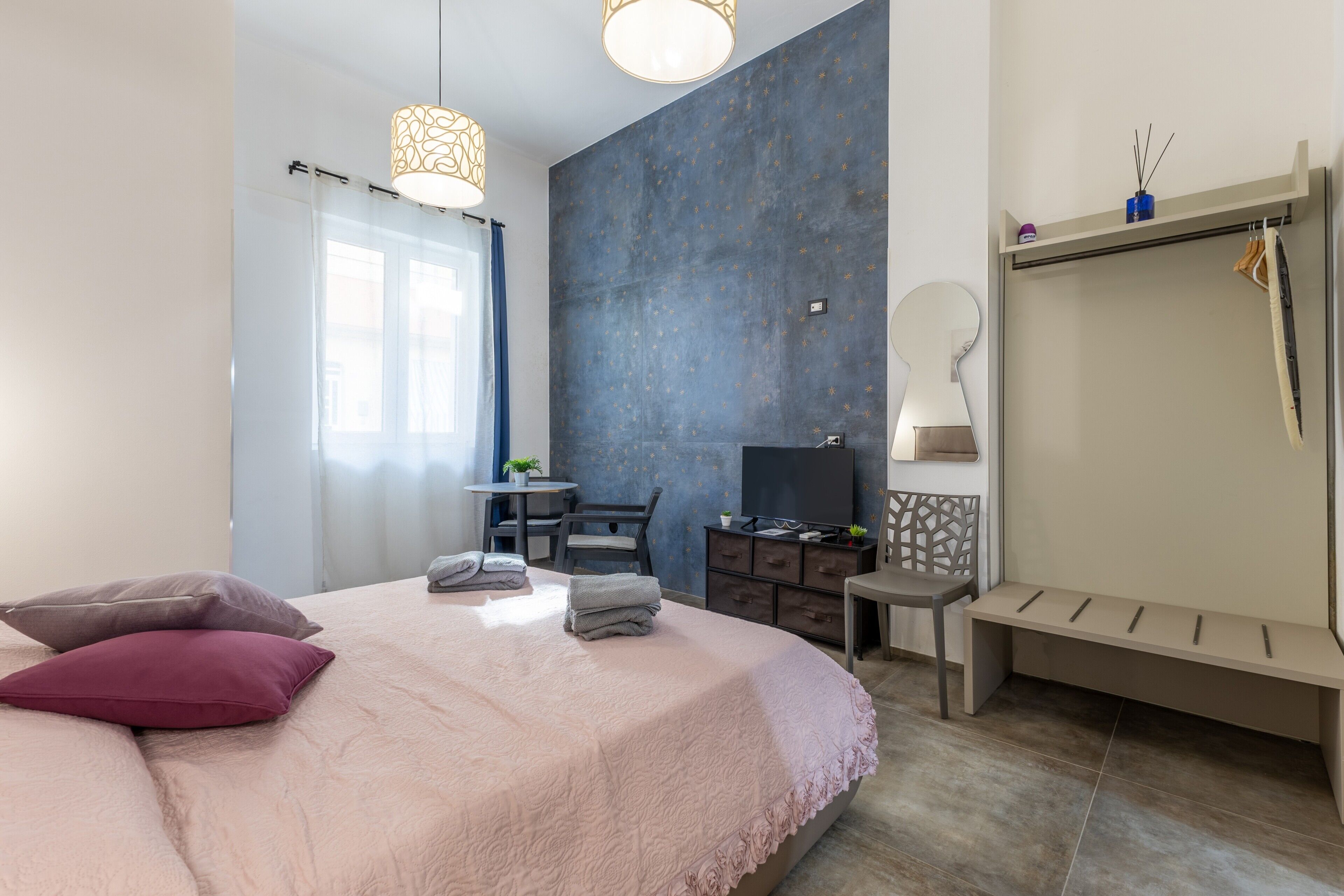 1 bedroom, iron/ironing board, bed sheets