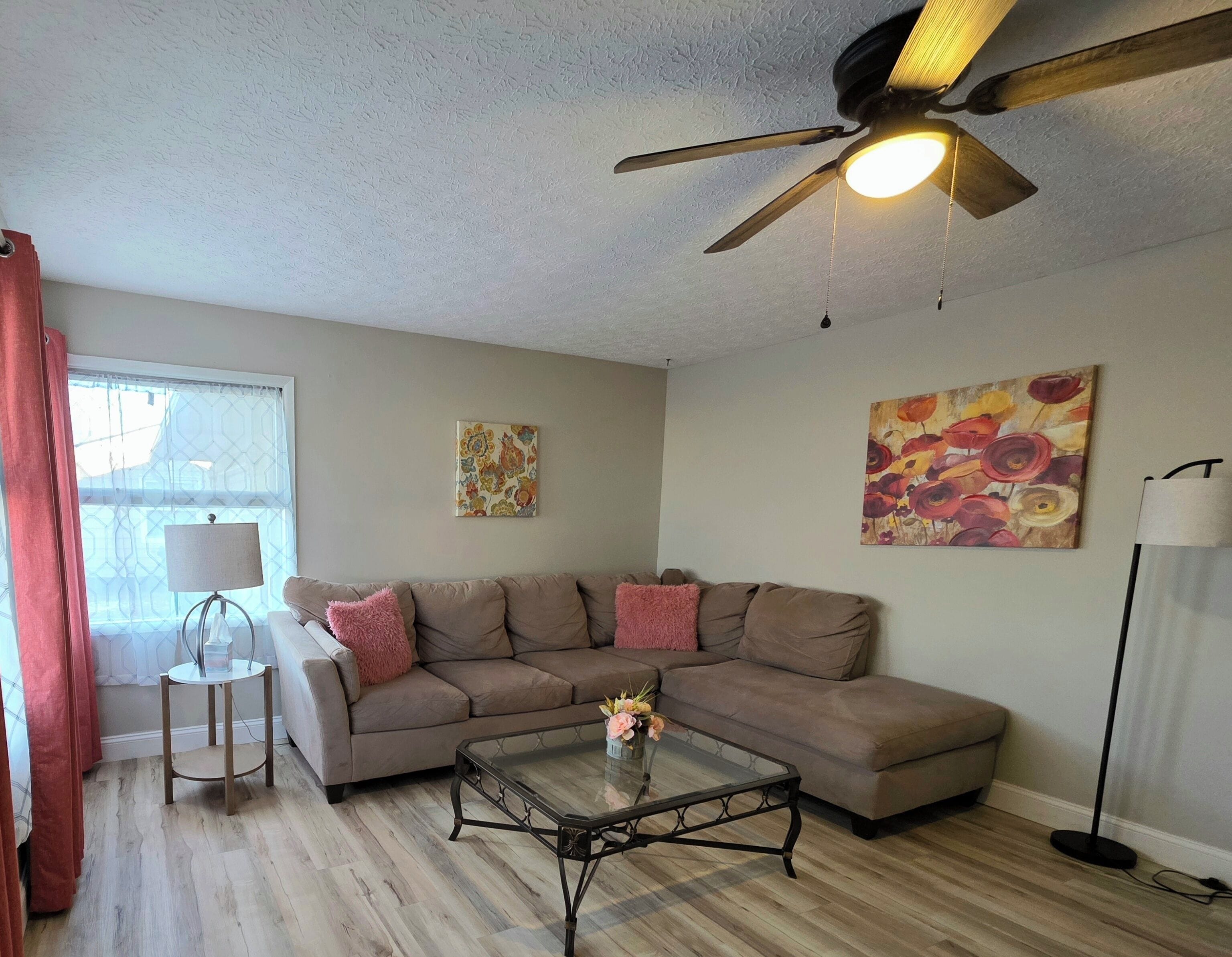 Smart TV, foosball, table tennis, books