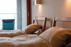 2 chambres, bureau, Wi-Fi gratuit, draps fournis