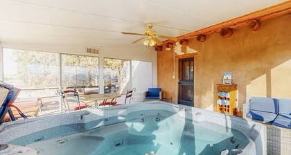 Charming house, stunning views with 4 bedrooms, 2 bath, hot tub, AC and WiFi