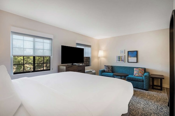 Bedroom. Exact unit assigned upon arrival. Views, colors, decor may vary