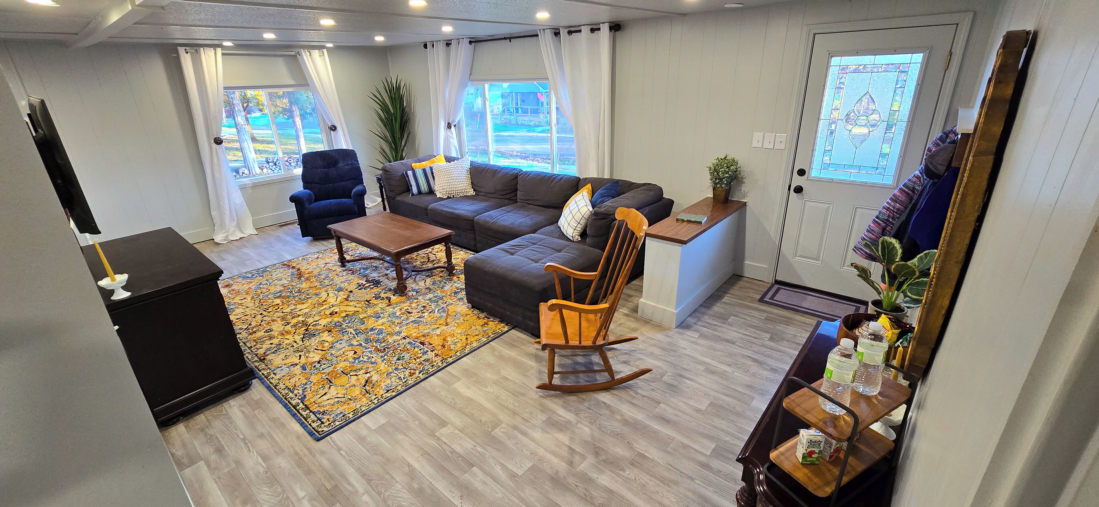 Fireplace, table tennis