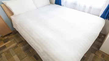 Desk, free WiFi, bed sheets