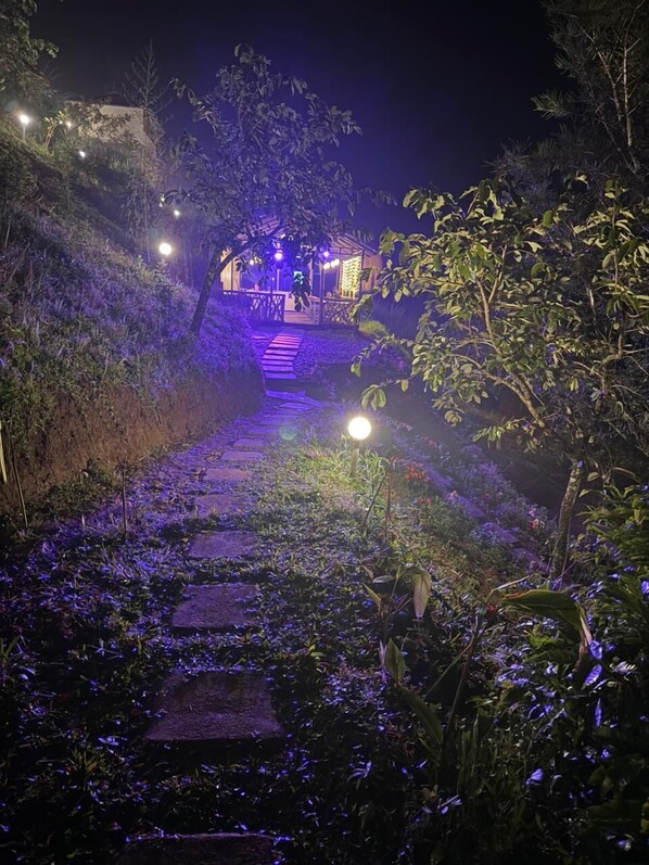 Front of property – evening/night