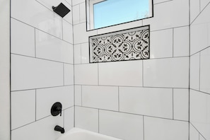 Hair dryer, towels, toilet paper