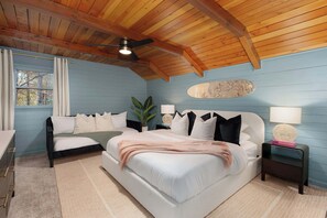 4 habitaciones, tabla de planchar con plancha, cuna de viaje y wifi