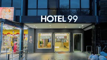 Front of property – evening/night