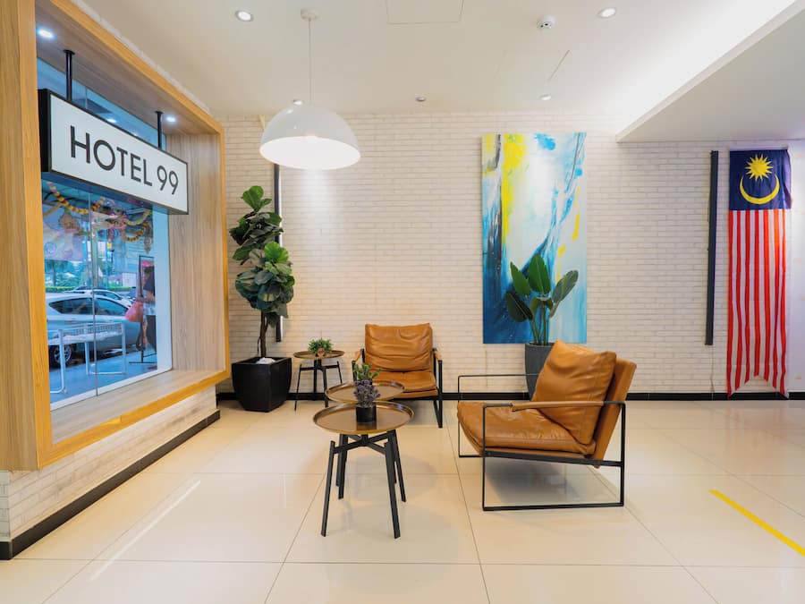 Sitteområde i lobbyen