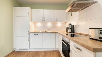 Kühlschrank, Ofen, Herdplatte, Geschirrspüler