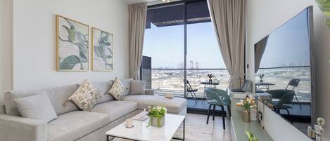 Appartamento Luxury, vista città | Area soggiorno