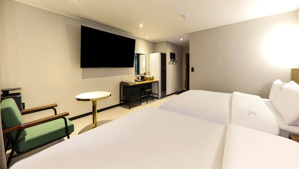 Premium Twin kamer, uitzicht op stad