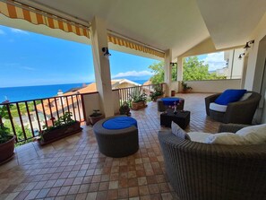 Panorama-lejlighed - havudsigt | Terrasse/gårdhave