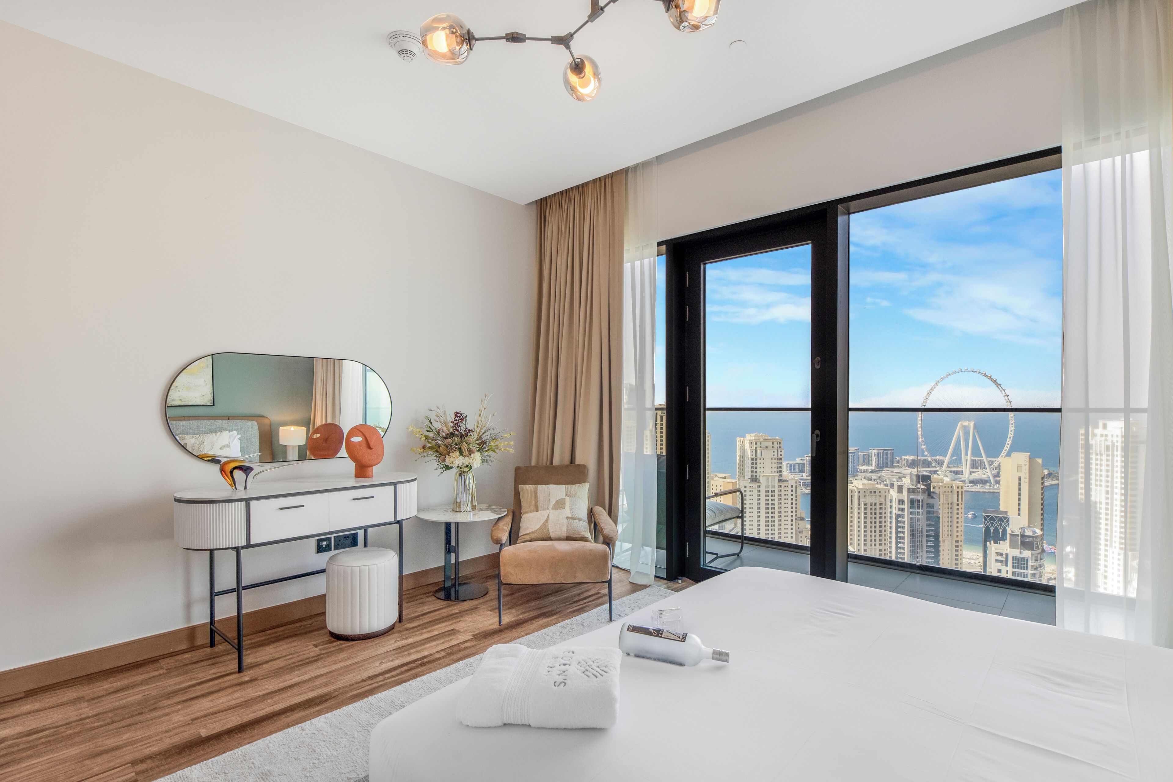 Appartamento Luxury, 3 camere da letto, non fumatori, vista porticciolo | Biancheria in cotone egiziano, biancheria da letto di alta qualità