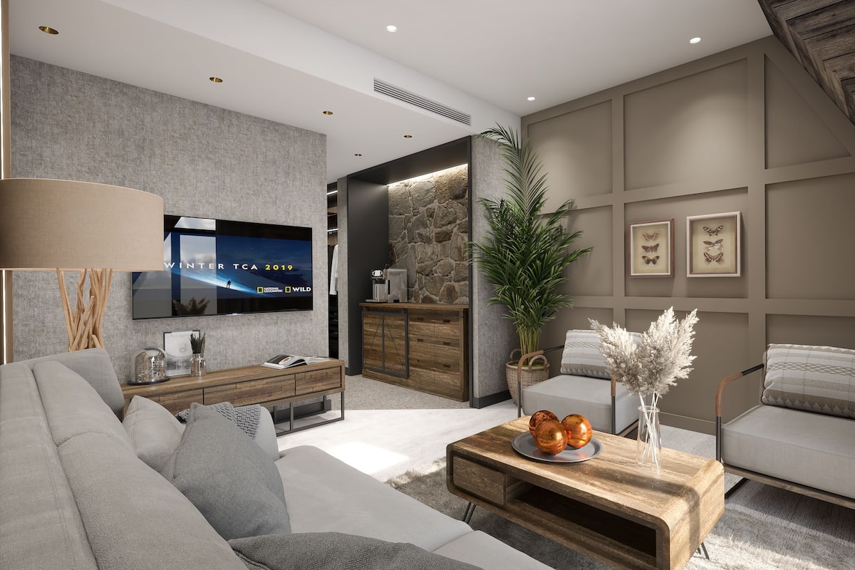 Two Bedroom Duplex | 1 habitación, ropa de cama de alta calidad y minibar