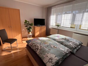 1 bedroom, travel crib, free WiFi, bed sheets