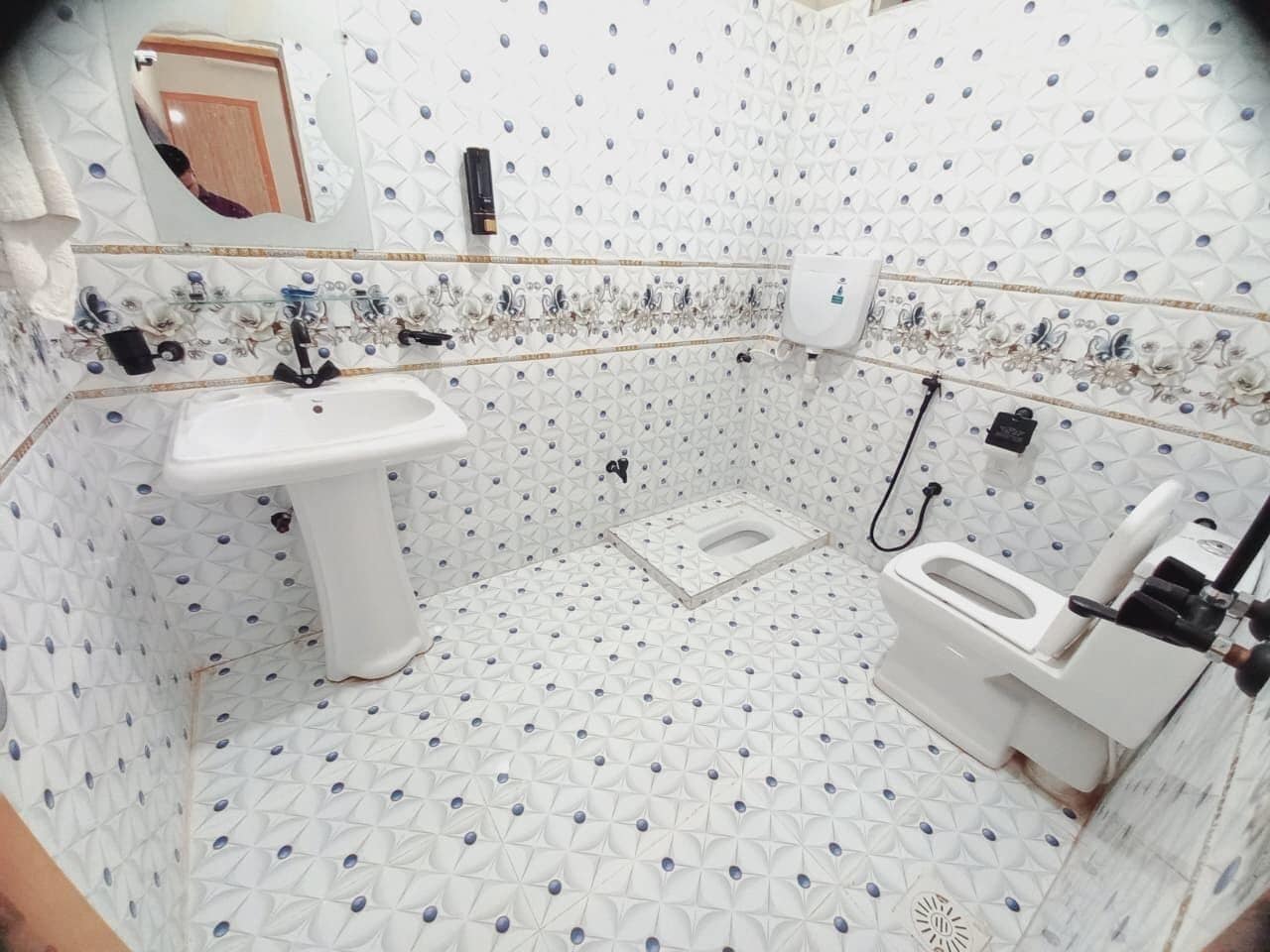 Baignoire, serviettes fournies