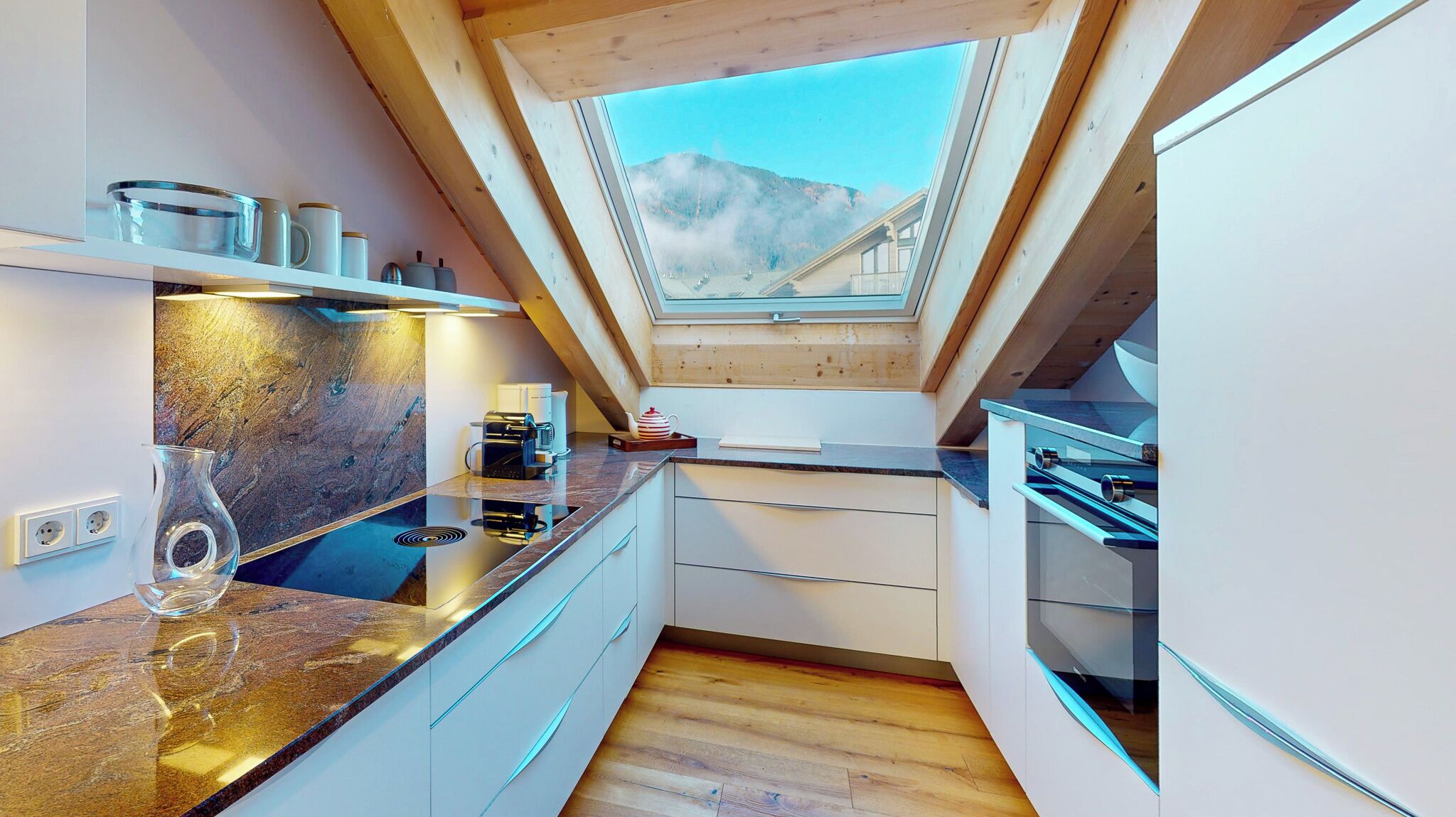 Refrigerador, horno, parrilla de estufa y lavavajillas 