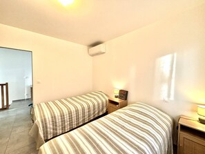 2 habitaciones, wifi gratis y ropa de cama