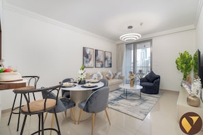Living area - Vogue| Boulevard Point Direct access to Dubai Mall (Dubai)