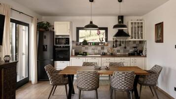 Cottage (Three Bedroom Holiday Home) | Private kitchen | Fridge