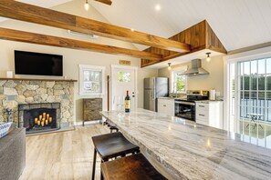 House (2 Bedrooms) | Front of property - Modern Waterfront Gem w/ Dock on Lake Monomonac (Winchendon)