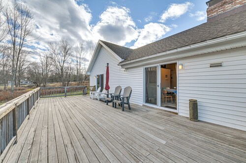 Mtn-view Home w/ Deck on 4 Acres in Windham
