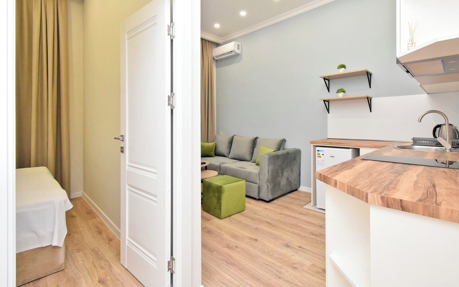 Klassiek appartement, uitzicht op de stad | Woonruimte