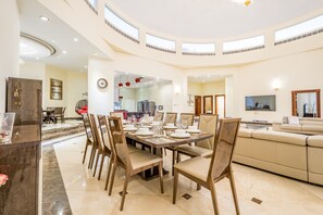 Dining - Luxurious 9BR Villa w/ Farm & Mountain View, Sharm by Deluxe Holiday Homes (Fujairah)