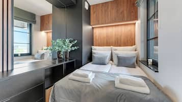 Deluxe Apartment, City View | 1 bedroom, hypo-allergenic bedding, individually decorated