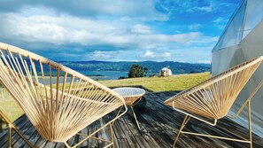 Lyxigt dubbelrum - sjöutsikt | Terrass/Patio