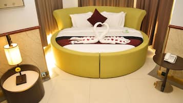 Egyptian cotton sheets, premium bedding, down duvets, memory-foam beds