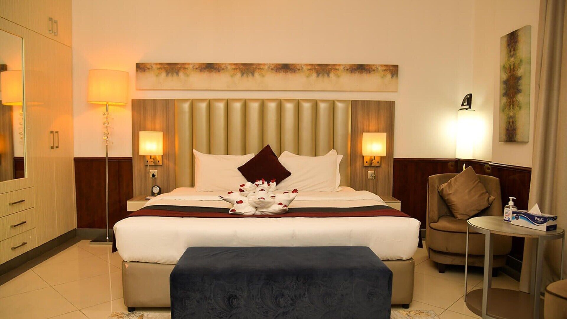 Egyptian cotton sheets, premium bedding, down duvets, memory-foam beds