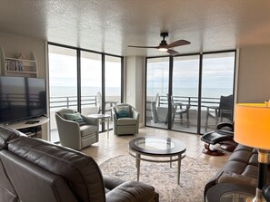 TV connectée, lecteur de DVD, livres, vidéothèque