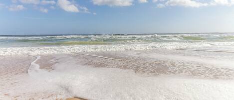 On the beach